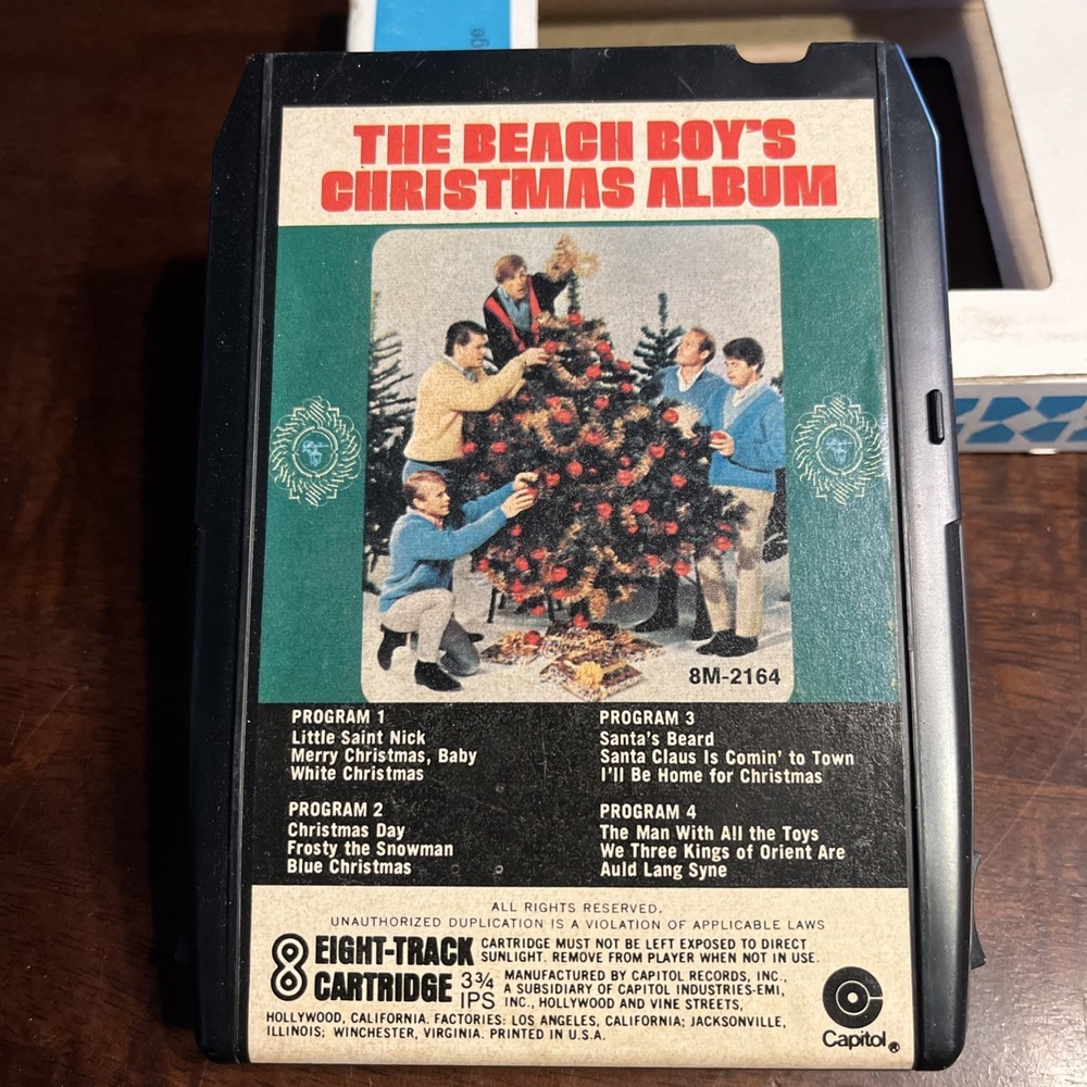 The Beach Boys - Christmas Album 8-Track 1975‎ Capitol 8M-2164 EX